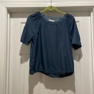Caslon Sz S Chambray Top